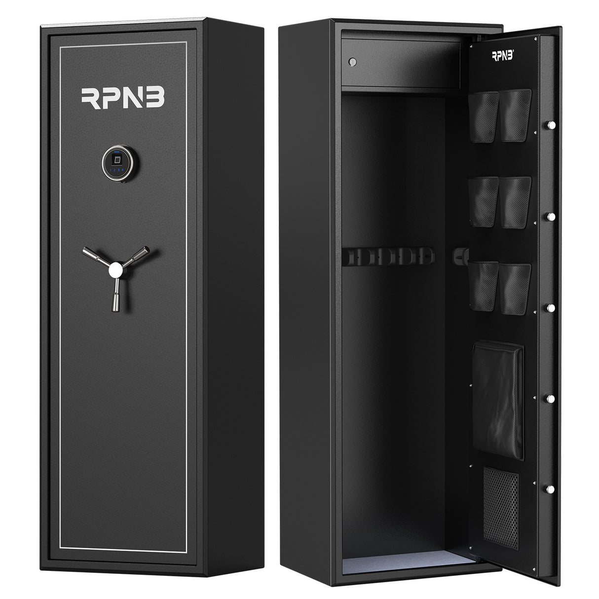 RPNB - RP10FR - Large Biometric Rifle Safe,Electronic Gun Security Cabinet for 10 Rifles