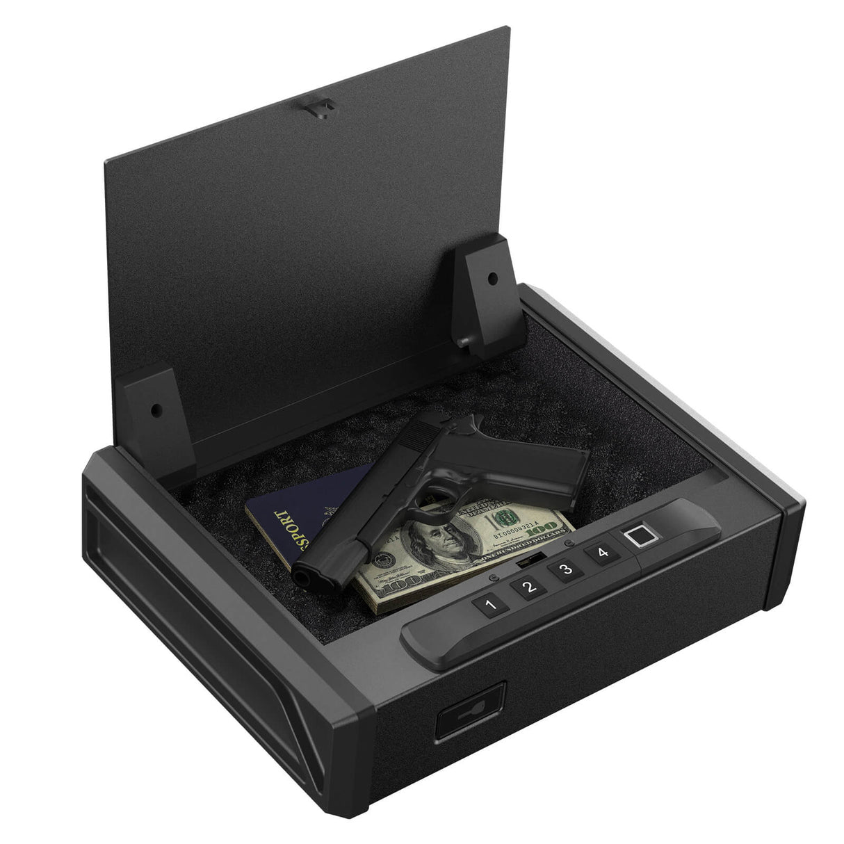 RPNB - RP19001F - Pistol Safe with Biometric Fingerprint Lock, For 2 Pistols