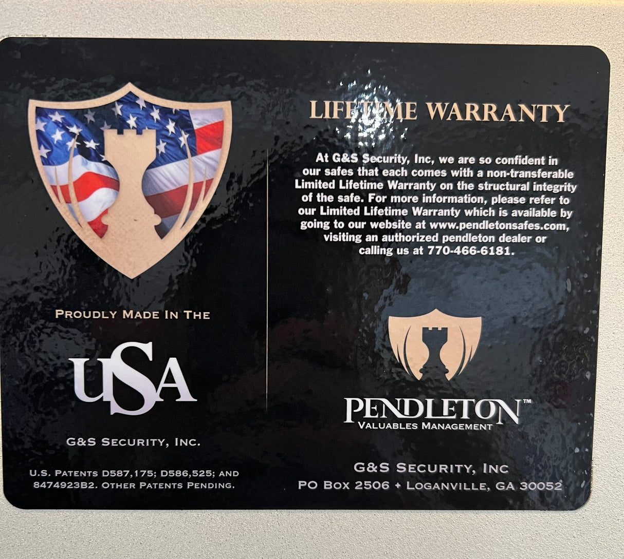Pendleton Safe - Knight Series Level 2
