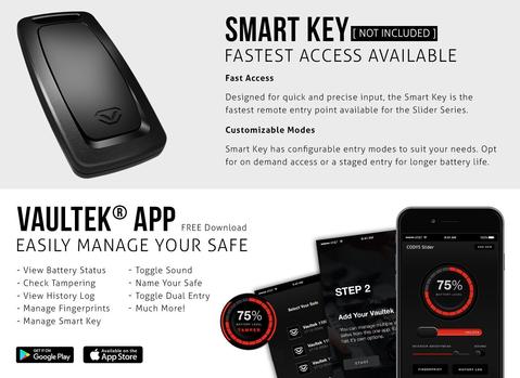 Vaultek - SL20i__ Biometric Slider with Bluetooth -Slider Series