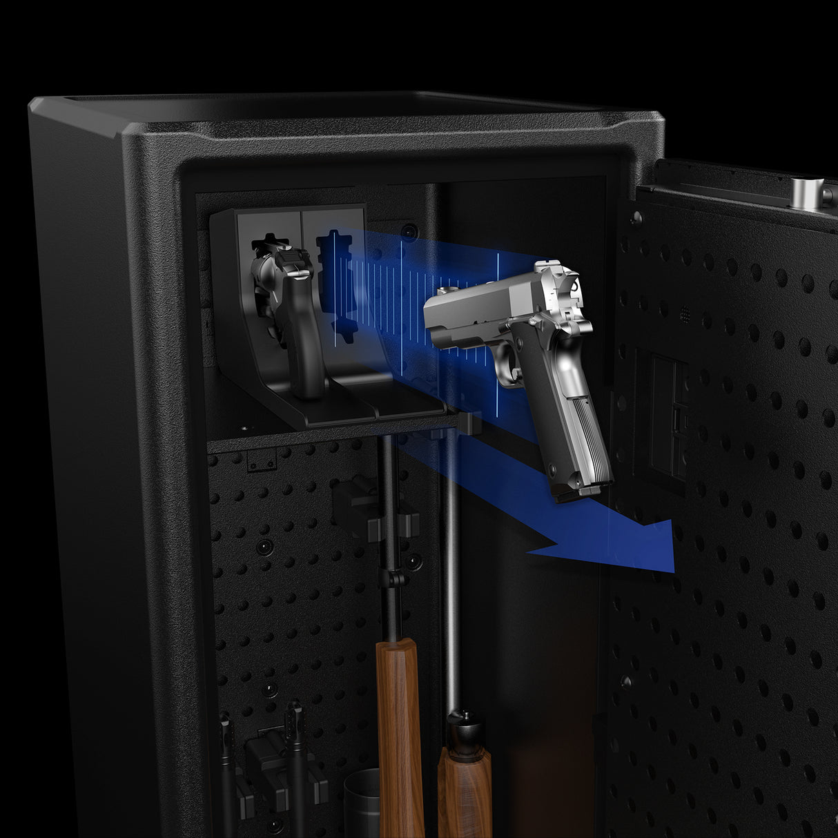 Vaultek - NRS800i__ViSN Wi-Fi Biometric Smart Rifle Safe - RS Series