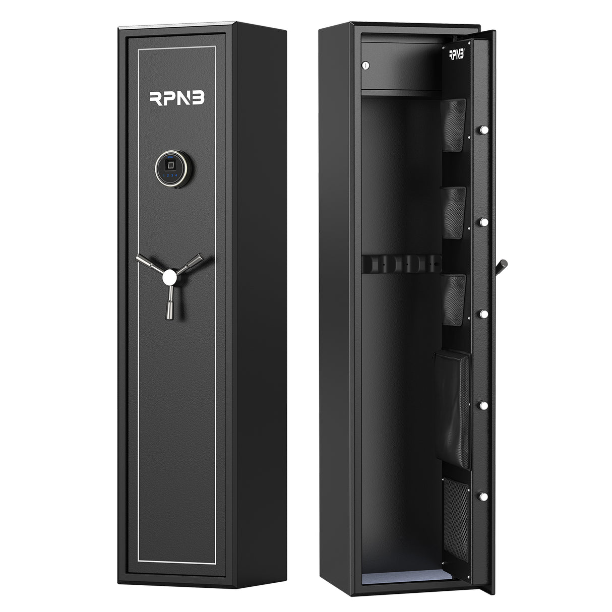 RPNB - RP5FR - Large Biometric Rifle Safe,Electronic Gun Security Cabinet for 5 Rifles
