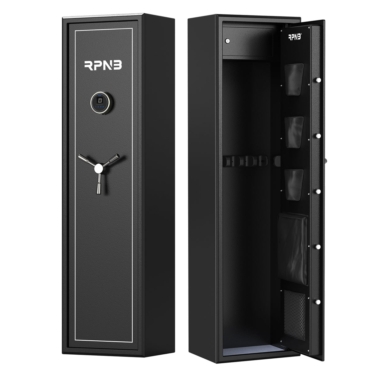 RPNB - RP7FR - Large Biometric Rifle Safe,Electronic Gun Security Cabinet for 7 Rifles