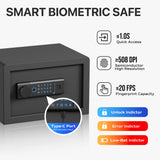 RPNB - RP20FSA -Biometric Home Safe with Fingerprint Digital Lock for Cash & Jewelry, 0.3 cu. ft.