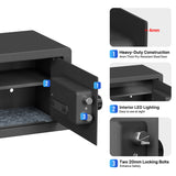 RPNB - RP25FSA - Biometric Home Safe with Fingerprint Digital Lock for Cash & Jewelry, 0.5 Cubic Feet