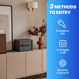 RPNB - RP25FSA - Biometric Home Safe with Fingerprint Digital Lock for Cash & Jewelry, 0.5 Cubic Feet
