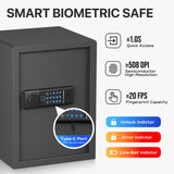 RPNB - RP50FSA - Biometric Home Safe with Fingerprint Digital Lock for Cash & Jewelry, 1.8 cu. ft.