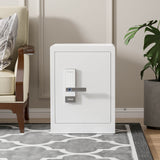 RPNB - RPHS60W - White - Fingerprint Home Safe With Touchscreen Keypad, Deluxe Nightstand Safe, 2.8 Cubic Feet