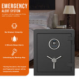 RPNB - RPFS40 - Deluxe Biometric Fireproof Safe with Touch Screen Keypad, 0.84 Cubic Feet