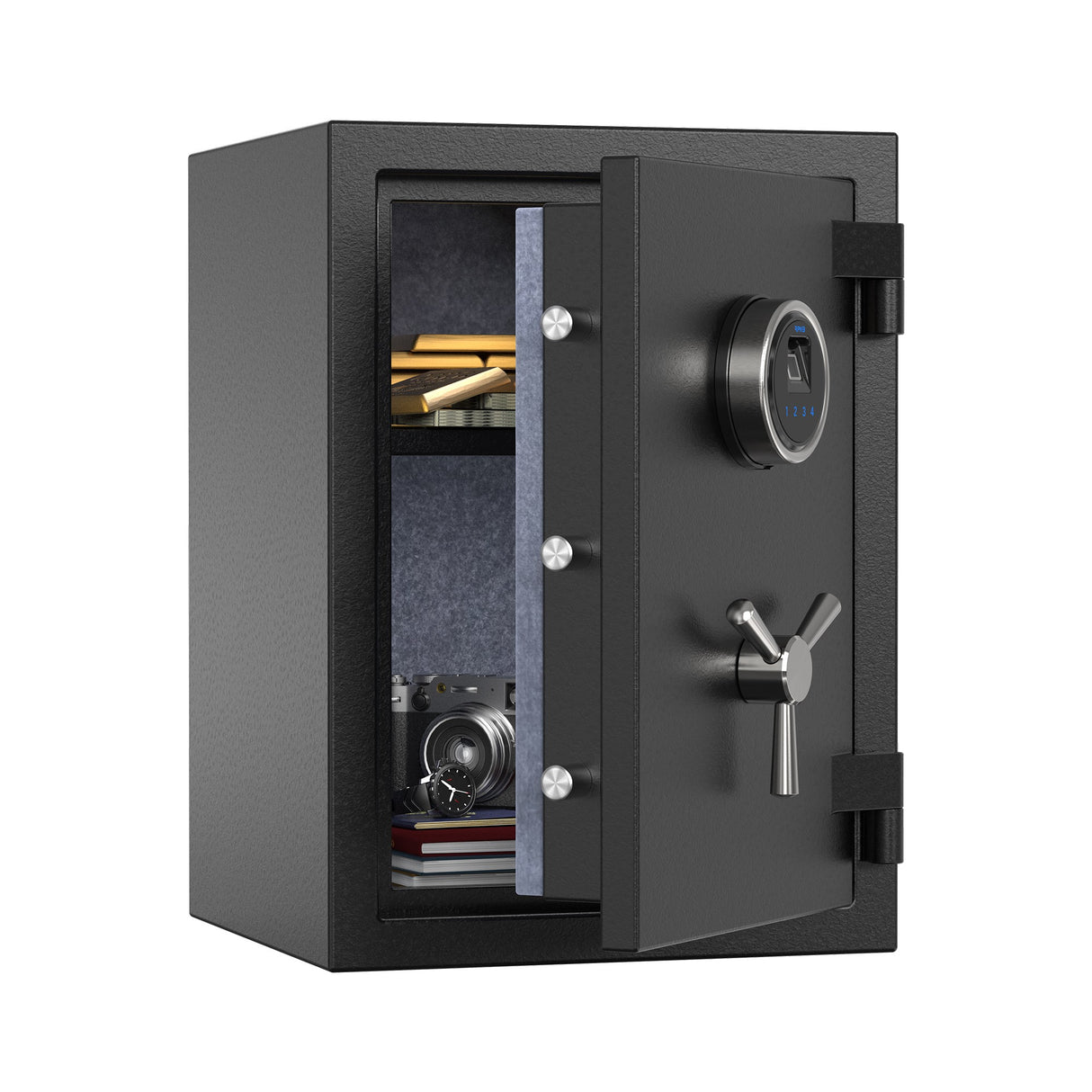 RPNB - RPFS50 - Deluxe Biometric Fireproof Safe with Touch Screen Keypad, 1.29 Cubic Feet