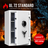 RPNB - RPEFS66W - Digital Keypad White Fireproof Safe, Deluxe Home Safe, 2.12 Cubic Feet