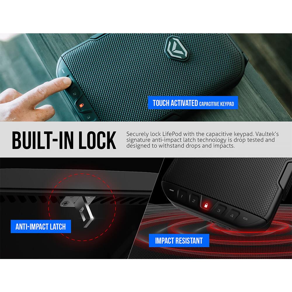 Vaultek - LifePod 1.0 _Weather Resistant Lockable Storage
