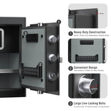 RPNB - RPHS45 - Smart Touch Screen Biometric Fingerprint Security Deluxe Safe Box, 1.6 Cubic Feet