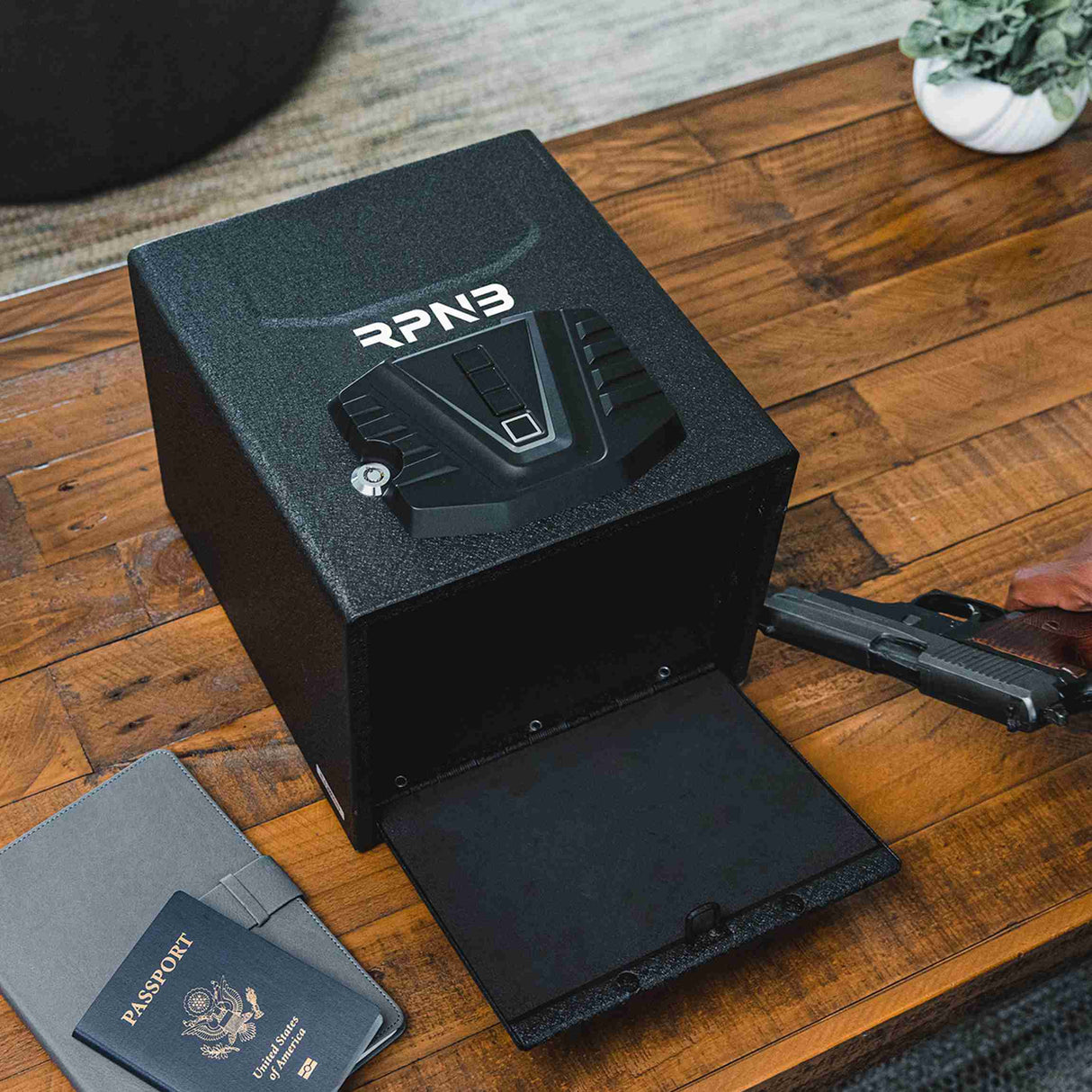 RPNB - RP2002 - Quick Access Biometric Pistol Safe With Electronic Lock