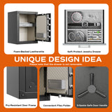 RPNB - RPFV60 - Large Retro Biometric Safe Box with Jewelry Drawer, 2.62 cu. ft.