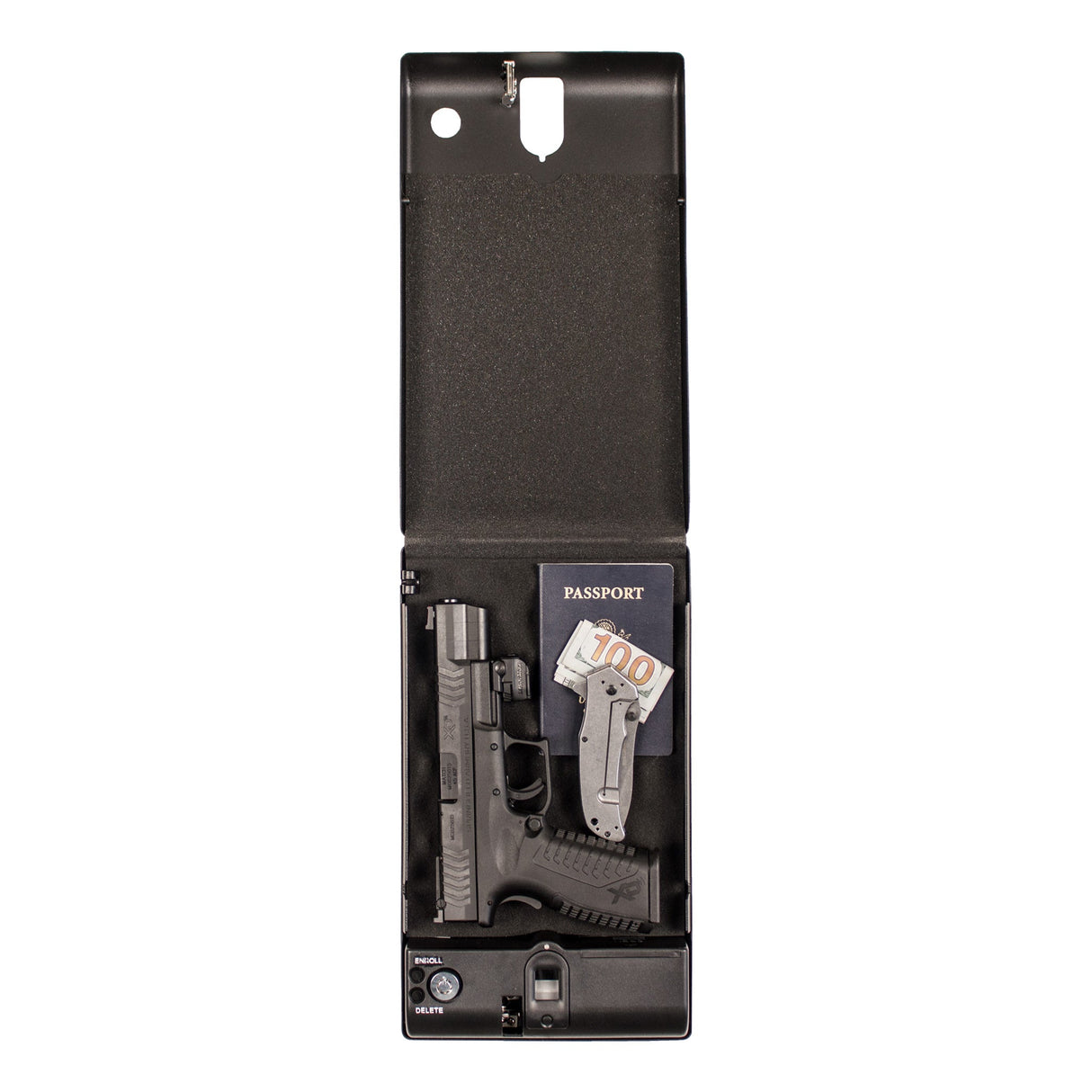 Tracker Safe - SPS-04B - Small Pistol Safe - Biometric Lock - 12.6" Length