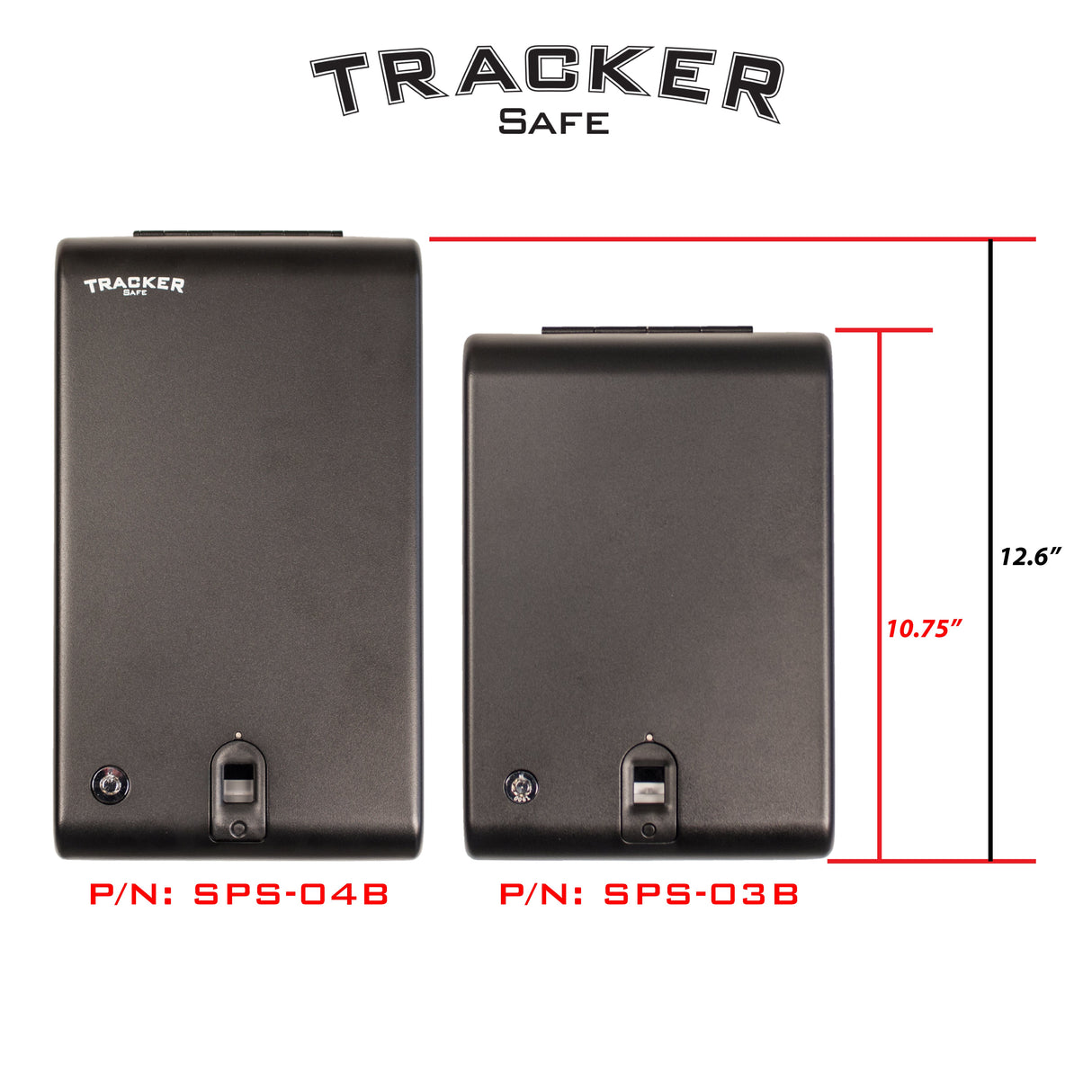 Tracker Safe - SPS-04B - Small Pistol Safe - Biometric Lock - 12.6" Length