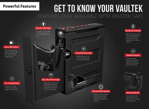 Vaultek - SL20i__ Biometric Slider with Bluetooth -Slider Series