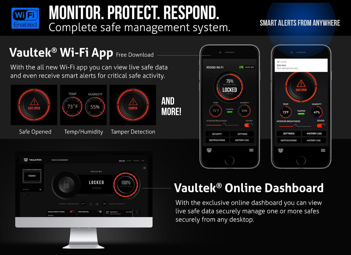 Vaultek - RS500i__Wi-Fi Biometric Smart Rifle Safe - RS Series