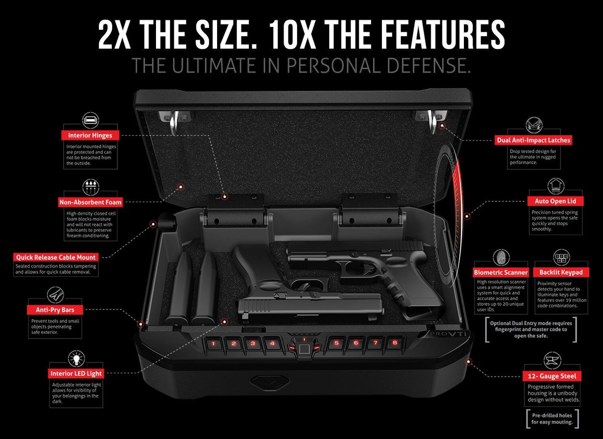 Vaultek - PROVTi__ Biometric - Bluetooth - VT Series